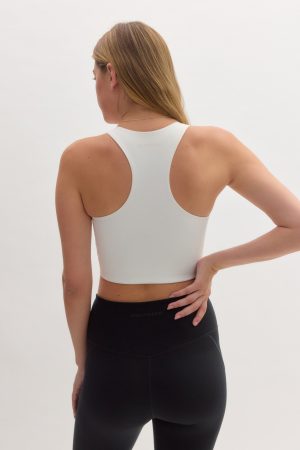 White Paloma Racerback Bra