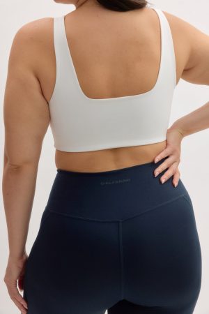 White Tommy Cropped Bra