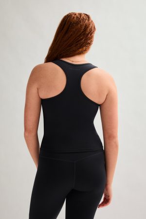 Black Maddie V-Neck Tank