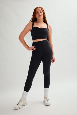 Black Julia Cowl Neck Bra