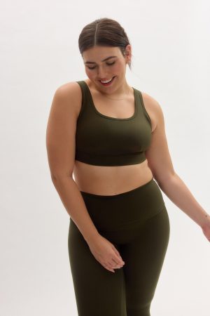 Eucalyptus Holly Foldover Bra