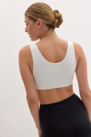 White Holly Foldover Bra