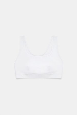 White Holly Foldover Bra