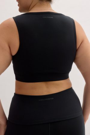 Black Teresa Boat Neck Bra
