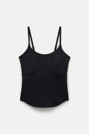 Black ReSet Curved Cami