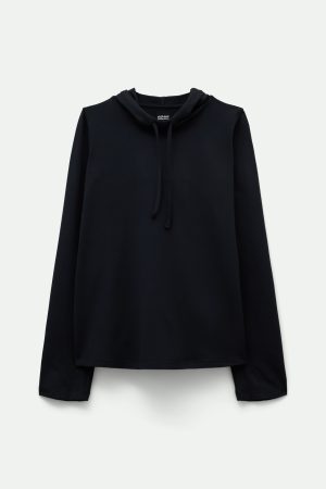 Black ReSet Oversized Hoodie