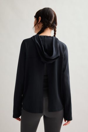 Black ReSet Oversized Hoodie