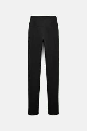 Black Compressive High-Rise Legging