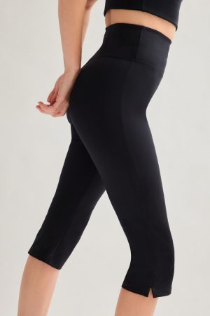Black Luxe High-Rise Capri