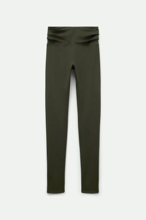 Terrace Compressive Pleated Waistband Legging