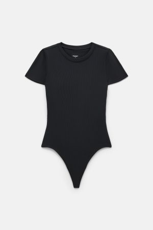 Black Katie Crew Bodysuit
