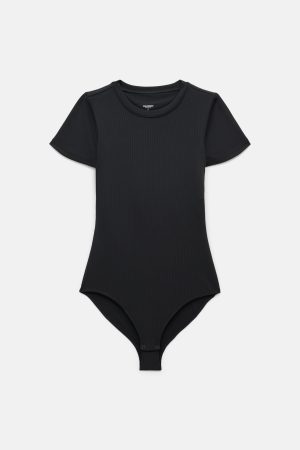 Black Katie Crew Bodysuit