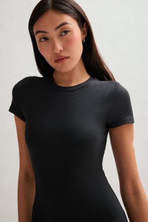 Black Katie Crew Bodysuit