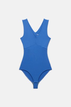 Cobalt Amelia V-Neck Bodysuit
