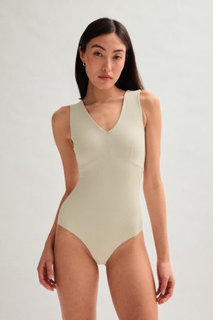 Marble Amelia V-Neck Bodysuit
