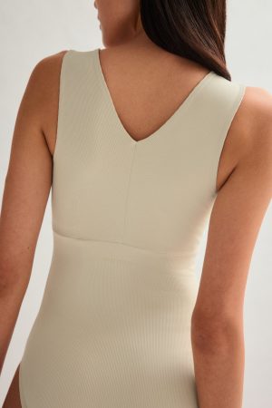 Marble Amelia V-Neck Bodysuit