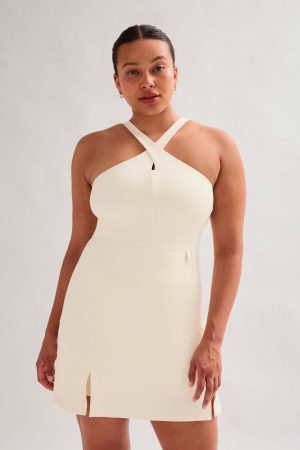 Daisy Becca X Neck Dress