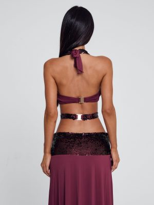 ALUNA TOP BURGUNDY