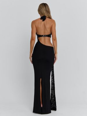 GIULSY MAXI DRESS BLACK