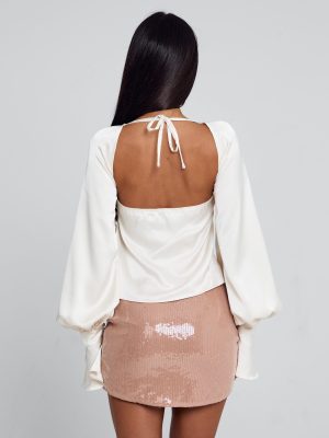 KAVANA MINI SKIRT ROSE GOLD