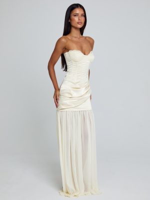 ROWNA MAXI DRESS IVORY
