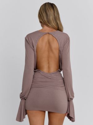ROXIE MINI DRESS MAUVE