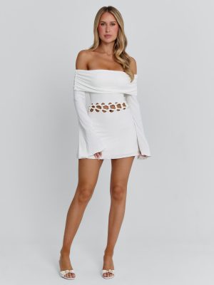 SYLVAINE MINI DRESS WHITE