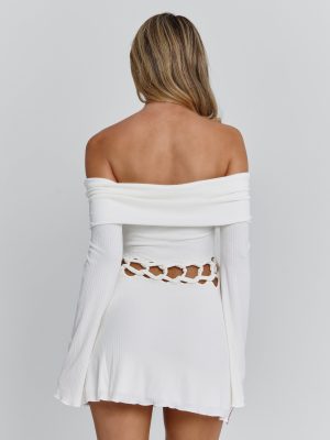 SYLVAINE MINI DRESS WHITE